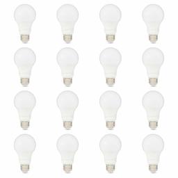 AmazonBasics – Bombilla LED equivalente no regulable, 10.000 horas de vida útil, A19