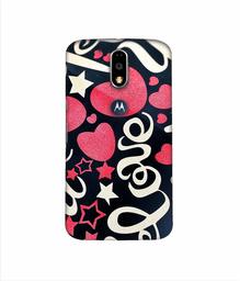 Amazon Brand - Solimo Designer Love You 3D Printed Hard Back Case Mobile Cover for Motorola Moto G4 Plus (with Logo Cut)