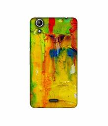 Amazon Brand - Solimo Designer Yellow and Green Paint 3D Printed Hard Back Case Mobile Cover for Micromax Canvas Selfie 2 Q340