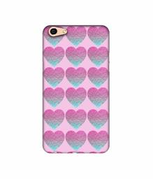 Amazon Brand - Solimo Designer Sparkle Heart Texture 3D Printed Hard Back Case Mobile Cover for Oppo F3