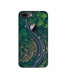 Amazon Brand - Solimo Designer Racing Track 3D Printed Hard Back Case Mobile Cover for Apple iPhone 8 Plus (with Logo Cut)