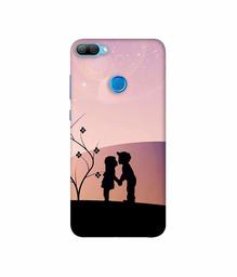 Amazon Brand - Solimo Designer Kiss-ing Couple 3D Printed Hard Back Case Mobile Cover for Huawei Honor 9N