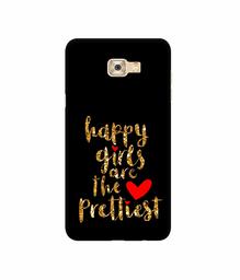 Amazon Brand - Solimo Designer Happy Girls are The Prettiest 3D Printed Hard Back Case Mobile Cover for Samsung Galaxy C7 Pro