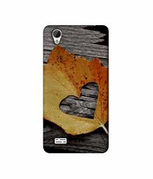 Amazon Brand - Solimo Designer Leaf with Heart Cut 3D Printed Hard Back Case Mobile Cover for Vivo Y31