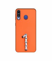 Amazon Brand - Solimo Designer Number One 3D Printed Hard Back Case Mobile Cover for Samsung Galaxy M21