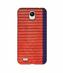 Amazon Brand - Solimo Designer Red and Purple Brick 3D Printed Hard Back Case Mobile Cover for Vivo Y21L