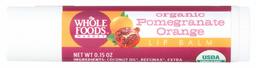 Whole Foods Market, Lip Balm Pomegranate Orange Organic, 0.15 Ounce