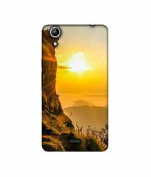 Amazon Brand - Solimo Designer Mountan Side Sun View 3D Printed Hard Back Case Mobile Cover for Micromax Canvas Selfie 2 Q340