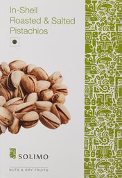 Amazon Brand - Solimo Premium Roasted and Salted Pistachios, 250g