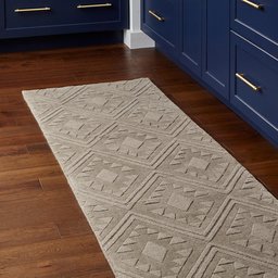 Amazon Brand – Stone & Beam Shooting Star Modern Diamond Pattern Wool Runner Rug, 2'6