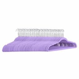 AmazonBasics Lot de 50 cintres en velours pour costumes Violet