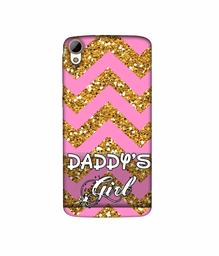 Amazon Brand - Solimo Designer Daddy's Girl 3D Printed Hard Back Case Mobile Cover for HTC Desire 828 Dual