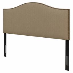 Amazon Brand – Ravenna Home Upholstered Headboard with Nailhead Trim, King, 77.8