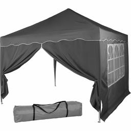 Umi. Essentials Folding Gazebo 3 x 3 m 100% Waterproof Garden Tent Party Tent with Carry Bag