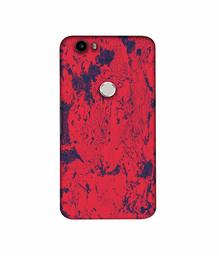 Amazon Brand - Solimo Designer Red Paint 3D Printed Hard Back Case Mobile Cover for Nexus 6P