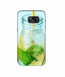 Amazon Brand - Solimo Designer Lemon Juice 3D Printed Hard Back Case Mobile Cover for Samsung Galaxy S7 Edge