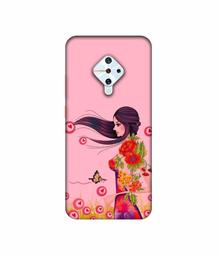 Amazon Brand - Solimo Designer Lady Vector Pattern 3D Printed Hard Back Case Mobile Cover for Vivo S1 Pro