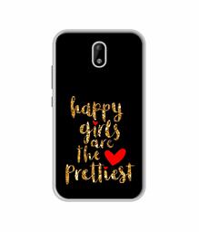 Amazon Brand - Solimo Designer Happy Girls are The Prettiest UV Printed Soft Back Case Mobile Cover for Itel A23