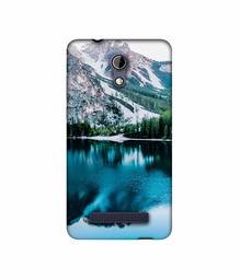 Amazon Brand - Solimo Designer Lake Mountain UV Printed Soft Back Case Mobile Cover for Micromax Bharat 2 Q402