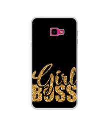 Amazon Brand - Solimo Designer Sparkle Girl Boss UV Printed Soft Back Case Mobile Cover for Samsung Galaxy J4 Plus