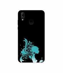 Amazon Brand - Solimo Designer Lady Vector N 3D Printed Hard Back Case Mobile Cover for Vivo Y95