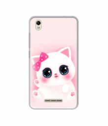 Amazon Brand - Solimo Designer Babby Kitty UV Printed Soft Back Case Mobile Cover for Lava Z60