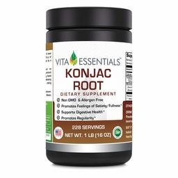 Vita Essentials Konjac Root Powder, 16 Ounce