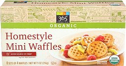 365 Everyday Value, Organic Homestyle Mini Waffles, 32 ct, (Frozen)