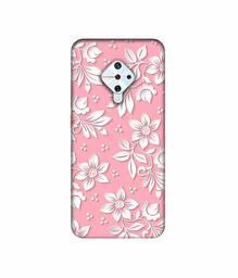 Amazon Brand - Solimo Designer White Flower Pattern 3D Printed Hard Back Case Mobile Cover for Vivo S1 Pro