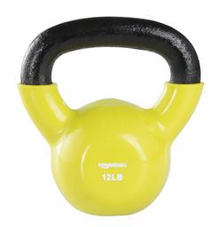 AmazonBasics Vinyl Coated Cast Iron Kettlebell Weight