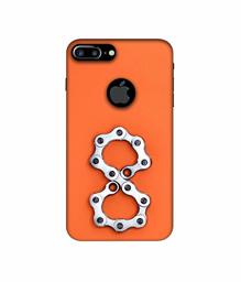 Amazon Brand - Solimo Designer Number Eight 3D Printed Hard Back Case Mobile Cover for Apple iPhone 7 Plus (Logo Cut)