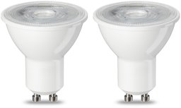 AmazonBasics GU10 LED Lampe, Spot, 4.7W (ersetzt 50W), warmweiß, 2er-Pack