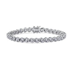 Amazon Collection JEB00015_110CL8ZJD00 Cubic Zirconia (CZ) Silver Ag925 Bracelet