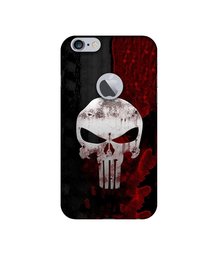 Amazon Brand - Solimo Designer Punisher Skull UV Printed Soft Back Case Mobile Cover for Apple iPhone 6 Plus / 6S Plus (Logo Cut)