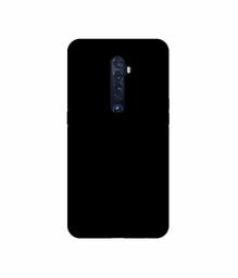 Amazon Brand - Solimo Designer Solid Black 3D Printed Hard Back Case Mobile Cover for Oppo Reno 2