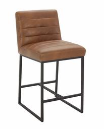 Amazon Brand – Rivet Decatur Modern Faux Leather Kitchen Counter-Height Stool, 37