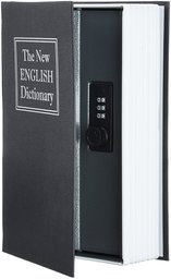 AmazonBasics Book Safe Lock Box Large Black SW-802C-K