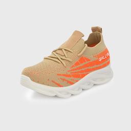 Klepe Boy's Beige/Orange Running Shoes-10 UK (29 EU) (11 Kids US) (KD/KPK-06/BGE)