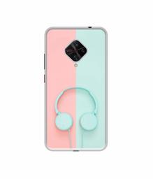 Amazon Brand - Solimo Designer Head Phone UV Printed Soft Back Case Mobile Cover for Vivo S1 Pro