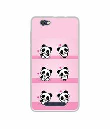 Amazon Brand - Solimo Designer Panda Pattern UV Printed Soft Back Case Mobile Cover for Lava A72