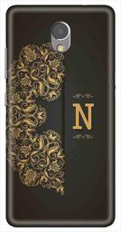 Amazon Brand - Solimo Designer Black Pattern Alphabet-N 3D Printed Hard Back Case Mobile Cover for Lenovo P2