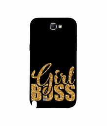 Amazon Brand - Solimo Designer Sparkle Girl Boss 3D Printed Hard Back Case Mobile Cover for Samsung Galaxy Note 2 N7100