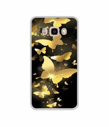 Amazon Brand - Solimo Designer Golden Butterfly Pattern UV Printed Soft Back Case Mobile Cover for Samsung Galaxy J5 (2016)