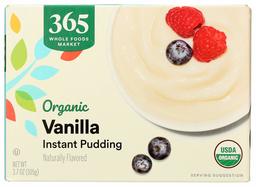 365 Everyday Value, Organic Instant Pudding, Vanilla, 3.7 oz