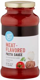 Amazon Brand - Happy Belly Meat-Flavored Pasta Sauce, 24 Ounce