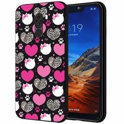 Amazon Brand - Solimo Designer Hearts Printed Hard Back Case Mobile Cover for Poco F1 (D1210)