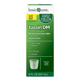 Basic Care Tussin DM, Cough Suppressant & Expectorant, 8 Fluid Ounces