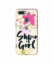 Amazon Brand - Solimo Designer Super Girl 3D Printed Hard Back Case Mobile Cover for Oppo A7