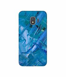 Amazon Brand - Solimo Designer Blue Paint 3D Printed Hard Back Case Mobile Cover for Samsung Galaxy J2 Core