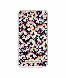 Amazon Brand - Solimo Designer Unicorn Texture UV Printed Soft Back Case Mobile Cover for Gionee F103 Pro